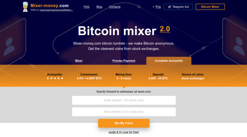 Mixer.money Bitcoin Mixer